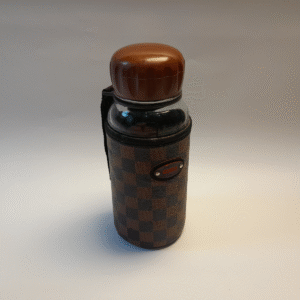 Glass water bottle with cover