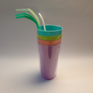 Multi Coloured Water Glasses